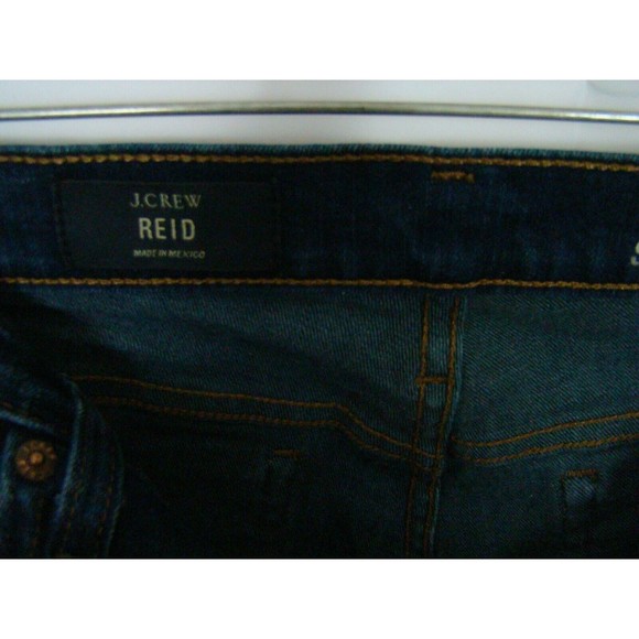 J.Crew Women Jeans Size 31 Blue REID Skinny Mid Rise Faded Dark Classic Denim - Picture 5 of 6